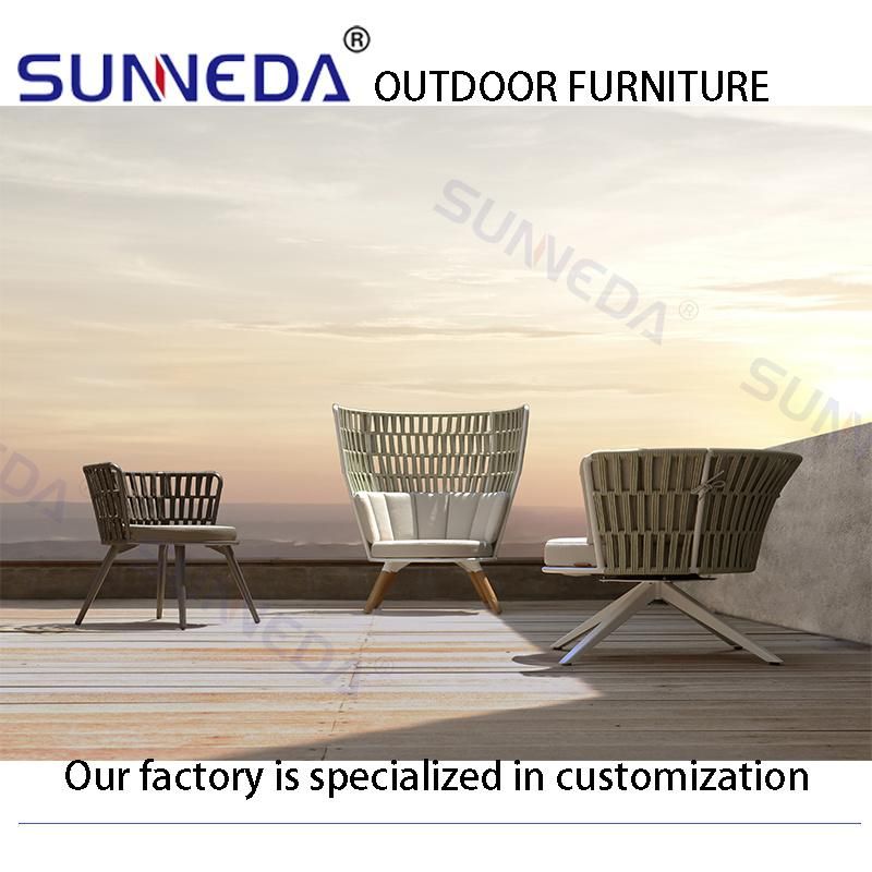 High Class Outdoor Chair Rattn Wicker Garden Yard Hotel Groud Dining Sets Furniture