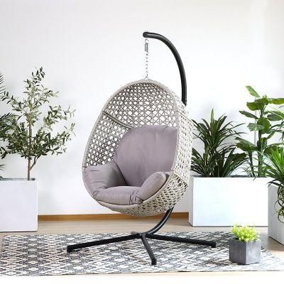 High Quality New Metal OEM Foshan Aluminium Swing Garden Egg Shape Chair