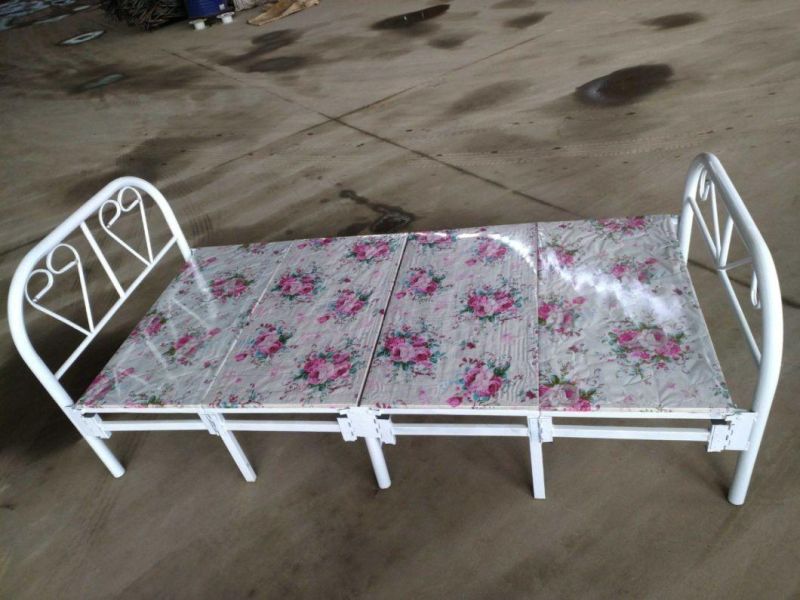 Home Furniture Portable Office Camping Single Metal Steel Folding Bed