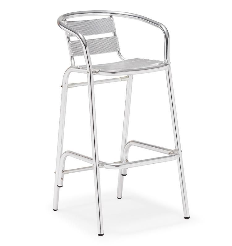 Portable Aluminum Outdoor Metal Bar Stool High Chair