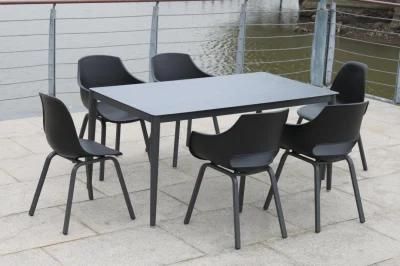 Hotel Aluminum OEM Customized Square 8 Seater Table Outdoor Furniture