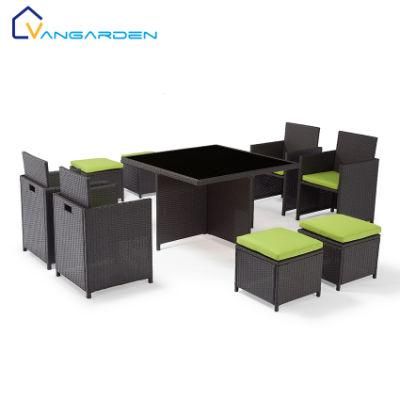 8 Seater Cubic Rattan / Wicker Furniture Dining Set