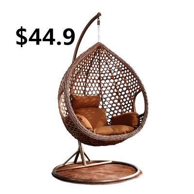 Modern Rattan Garden Outdoor Hanging Egg Patio Swing Elasticity Chair