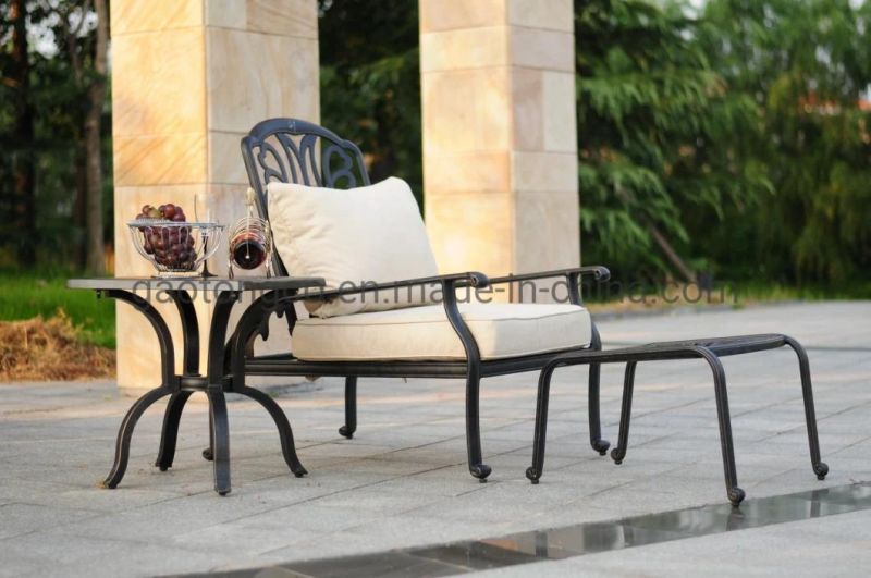 Luxury Patio Furniture Aluminum Powder Coated Garden Table Chairs Set
