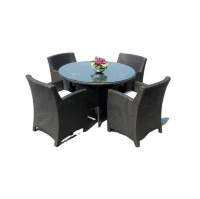 Hot Sell Hotel Patio Rattan Dining Table Set