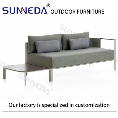 Hot-Selling Patio Outdoor Aluminum Meshed Frame Sofa with Cushion