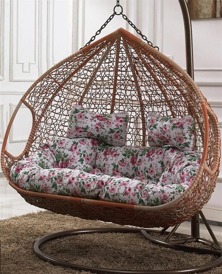 Wholesale Modern Indoor Wicker Egg Garden Hanging Swing Chair Cushion