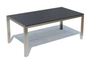 Outdoor Dining Table with Stone Top