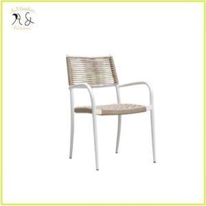 Hot Sale Outdoor Courtyard Balcony Garden Weaving Rope Dining Table Designs Garden Furniture