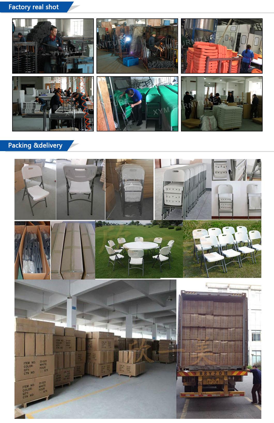 Hot Sale Top Quality PP Wholesale Plastic White Folding Chair