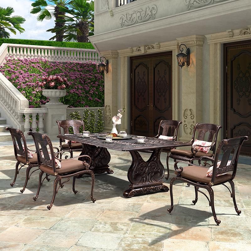Cast Aluminum Chairs Die Cast Aluminum Table and Chairs Combination