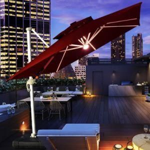 Heavy Duty Sun Umbrella for Garden Deck Pool Patio Outdoor Square Large Cantilever Windproof Umbrella