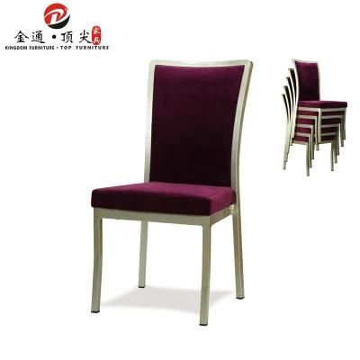 Cheap White Stackable Hotel Dining Banqueting Chair Stainless Modern Furniture