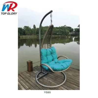 Leisure Rattan Wicker Patio Egg Indoor Outdoor Swing Cushion Chair