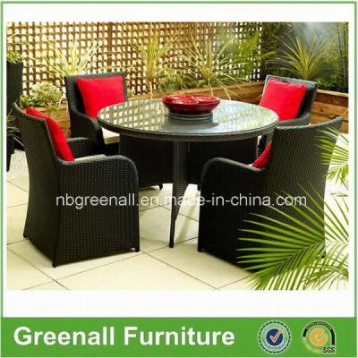 4 Seaters Round Table Wicker Restaurant Dining Room Garden Outdoor Furniture