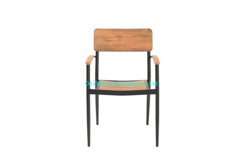 New Garden Sets Factory Sale Teak Polyeood Aluminum Bamboo Dining Stacking Chairs and Table Patio Outdoor Furniture