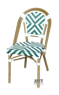 Outdoor French Chair Bamboo Rattan Restaurant Furniture Leisure Chair
