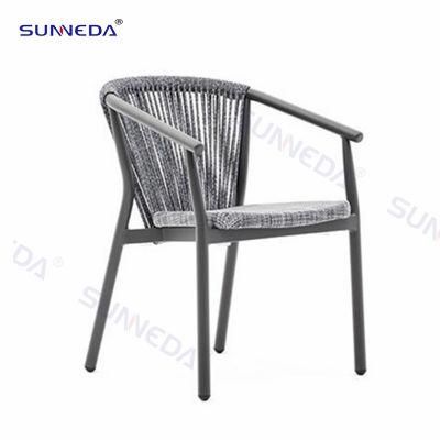 Modern Leisure Outdoor Patio UV Stackable Chair with Waterproof Cushion
