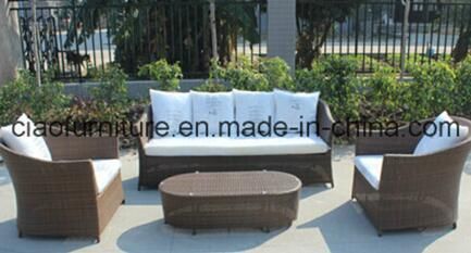 F- Outdoor Garden Leisure Aluminum Rattan Sofa (CF1305A+CF1305b+CF1305CT)