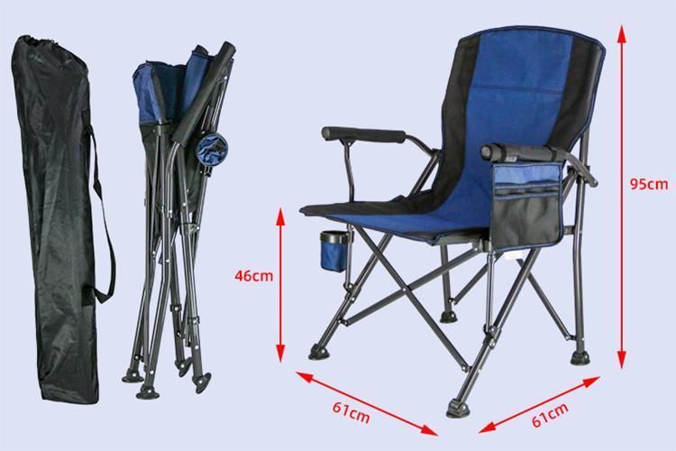 Ready to Ship Portable and Stowable Steel Pipe 600d Fabric Good Load Bearing Folding Director Chair in Bulk