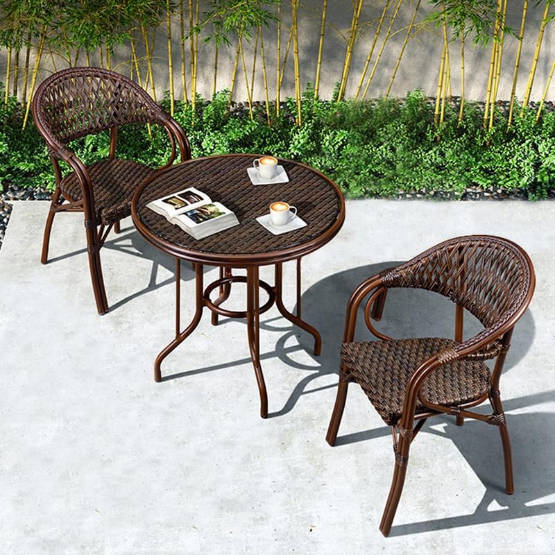 New Design Wicker Sofa Set Rattan Sofa Stackable Table & Chair