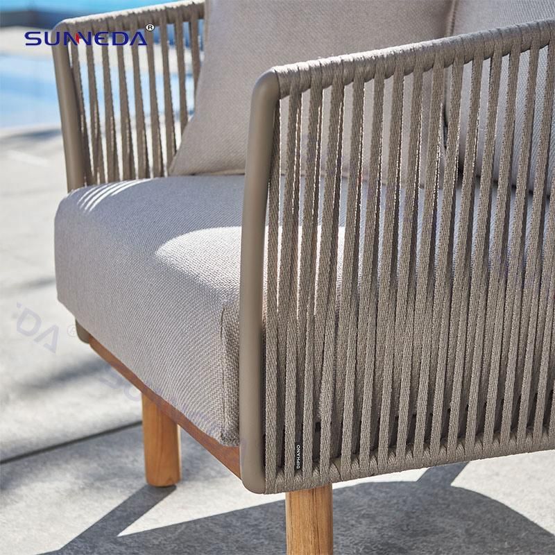 Leisure Hotel Garden Terrace Outdoor Home Handmade Rattan Aluminum Alloy Sofa Set