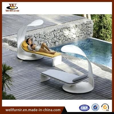 Well Furnir Daybed Folding Indoor Outdoor Furniture Rattan Lying Bed (WF-310)