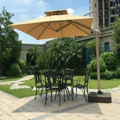 Factory Wholesale Outdoor Leisure Luxury Double Top Hydraulic Cantilever Umbrella