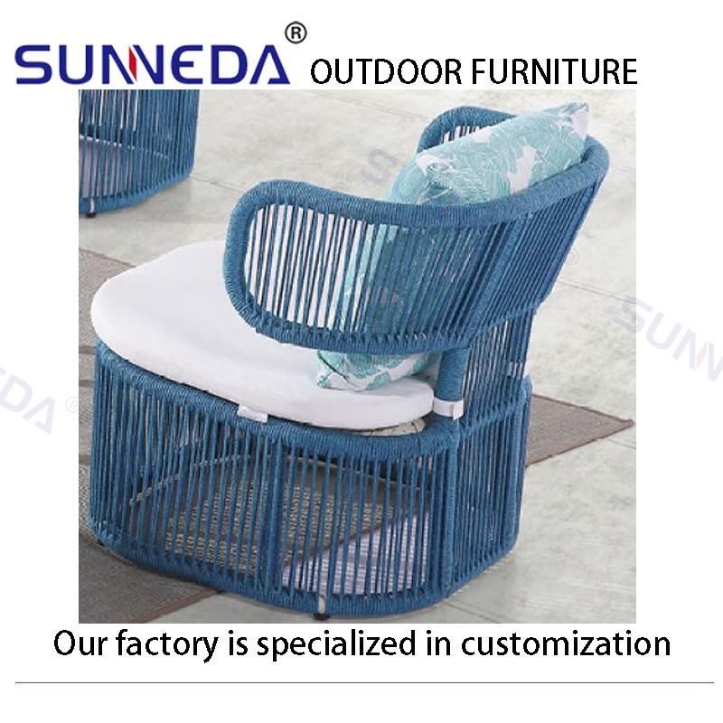 Leisure Garden Furniture Aluminum Patio Single Sofa Chair for Outdoor