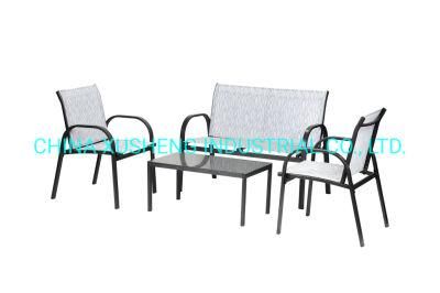 Outdoor Furniture Garden Furniture Table Chair Set in Textilene