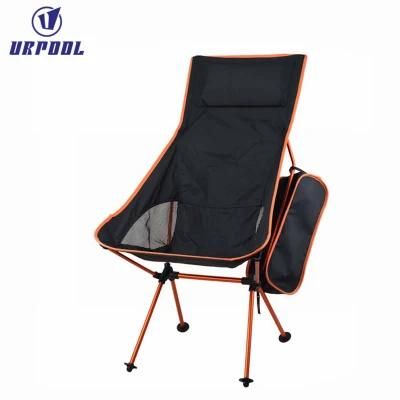 Lightweight Portable High Back Folding Backpacking Camping Chair Upgrade with Headrest for Outdoor Travel BBQ