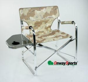 Portable Camping Beach Folding Chair with Side Table