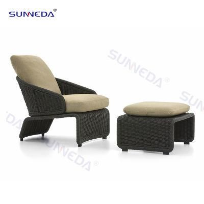 Modern Outdoor Garden Home Hotel Rattan Furniture Sunbed Daybed Lounge