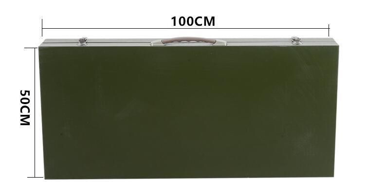 Tactical Military Outdoor Camping Traveling Solider Durable Steel Folding Table for Army