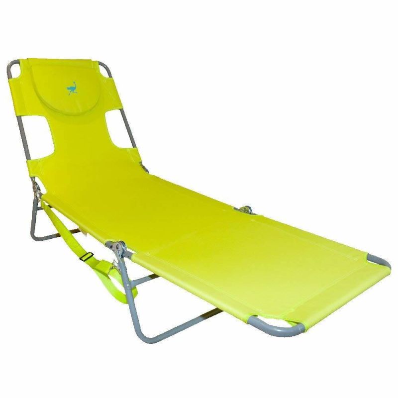 Beach 17" Extended Height 4 Position Folding Beach Chair