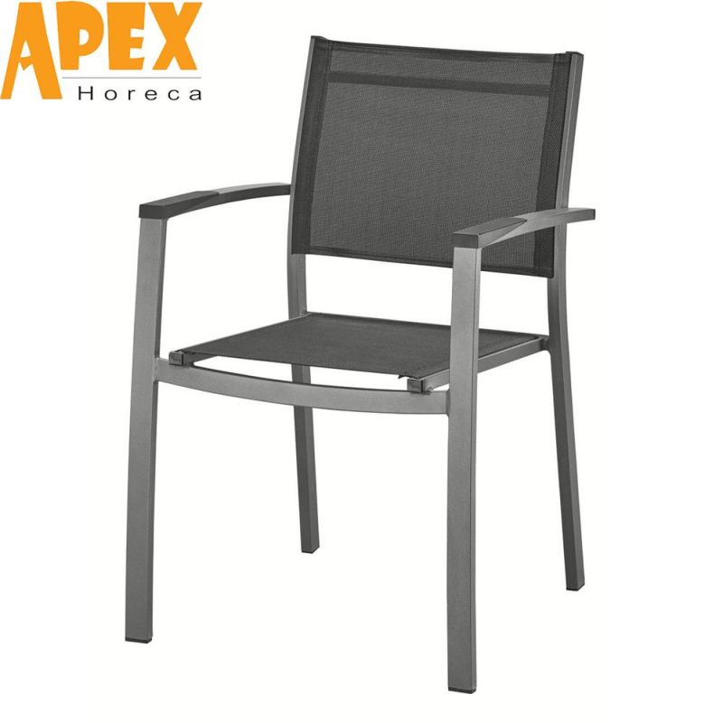Hot Selling Outdoor Garden Furniture Stainless Steel Stackable Dining Chair