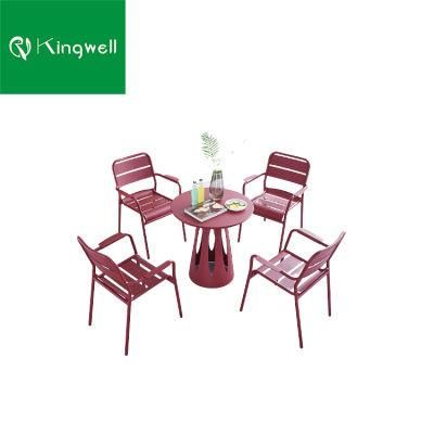 Design Colorful Outdoor Furniture Garden Set Aluminum Table and Chair for Patio Used