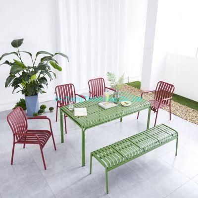 Commerical Outdoor Furniture Patio Aluminum Dining Table for Contrac Hotel Designer