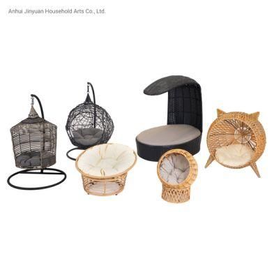 Pet Series Outdoor Rattan Garden with Hanging Swing Chair