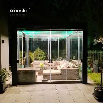 Veranda Waterproof AlunoTec Solid Plywood Box Packing Durable Sliding Pergola Roof