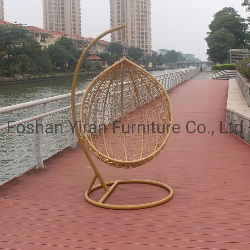 Leisure Ways Hanging Chair Rattan Outdoor Furniture Garden Swing Set