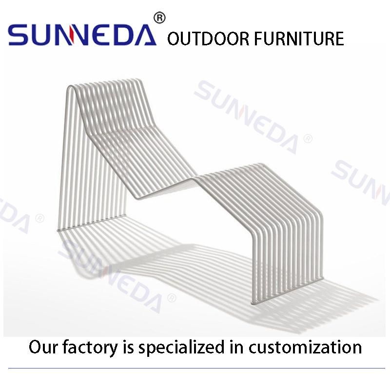 Stacking Structure Outdoor Travel Lounger Furniture with Creative Shape Frame
