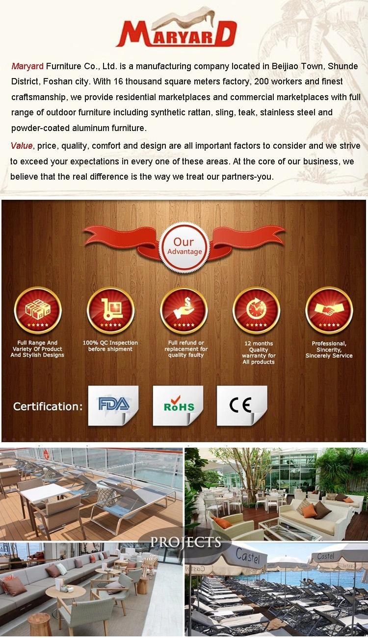 New Design Outdoor Garden Furniture Aluminum Sofa Sets