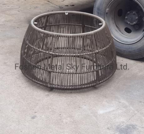 Outdoor Hotel Restaurant Villa Patio Garden Rope Wicker Rattan Aluminum Sofa