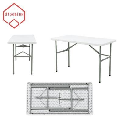 Factory Price 48inch HDPE Plastic Foldable Outdoor Dining Table
