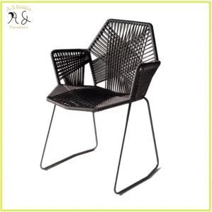 Outdoor Garden Furniture Aluminum PE Rattan Dining Chair