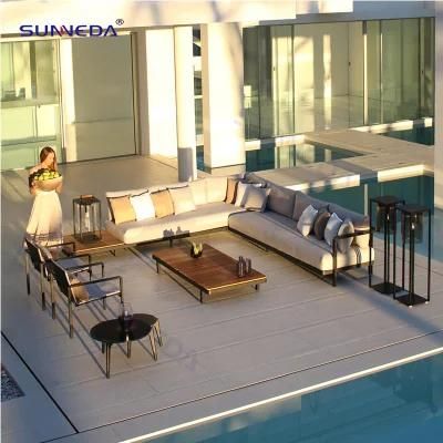Nordic Style Hot Sale Weatherproof Acrylic Cushion Conversatin Sofa Set