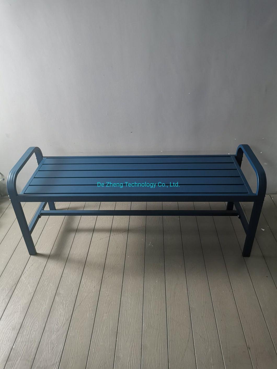 Indoor Furniture Long Bench Modern Aluminum Coffee Dinning Bench Garden Bench
