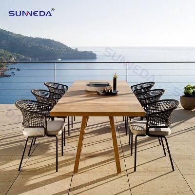 Commercial Outdoor Patio Leisure Comfortable Aluminum Frame Table Chair Set