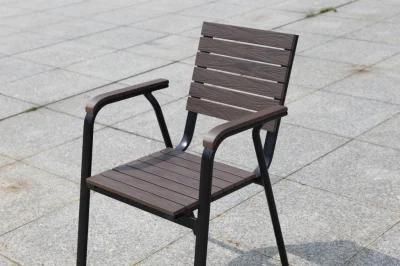 Outdoor Aluminum Patio Plastic Wood Outdoor Table Set Picnic Garden Furniture